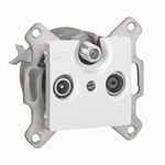 TV-RD-SAT socket (end) Cariva white