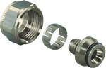 Нікельована обжимна з’єднувальна муфта PEX 16x1,8/2,0-3/4" Euro Uponor Flex-X.