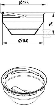 Sand trap for gully with the top - 780.002.000.00