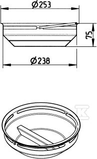 Gully sand trap with 300x300 or Ø 300 - 780.003.000.00