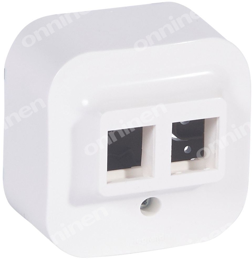 Перехідник forix білий 2xRJ45 keyston - 782426