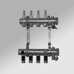 Rozdzielacz przemysłowy 5/4" z rotametrami - 2 obiegi