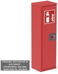 HWG-33-MODUŁOWY interner Hydrat-Feuerlöscherschrank, Abmessungen Höhe/Breite/Tiefe. 230x780x25mm0, rot RAL3000