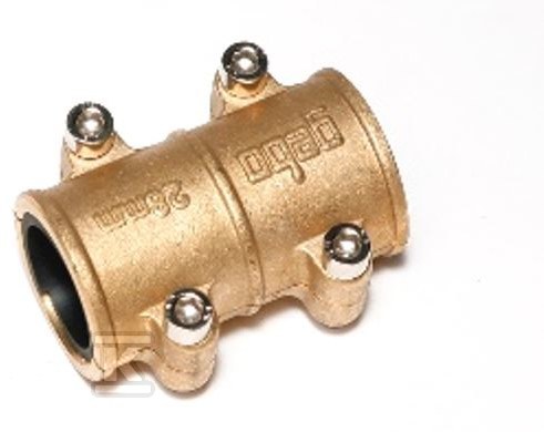 MD 15mm double-sided brass repair clamp - 04.620.60.15