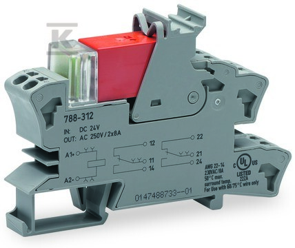 Relay module nominal input voltage 24 V - 788-312