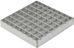 Решітка для промислових водостоків типу MESH квадратна 168x168 22x22x25x3 нагвинчується L = 1350 кг