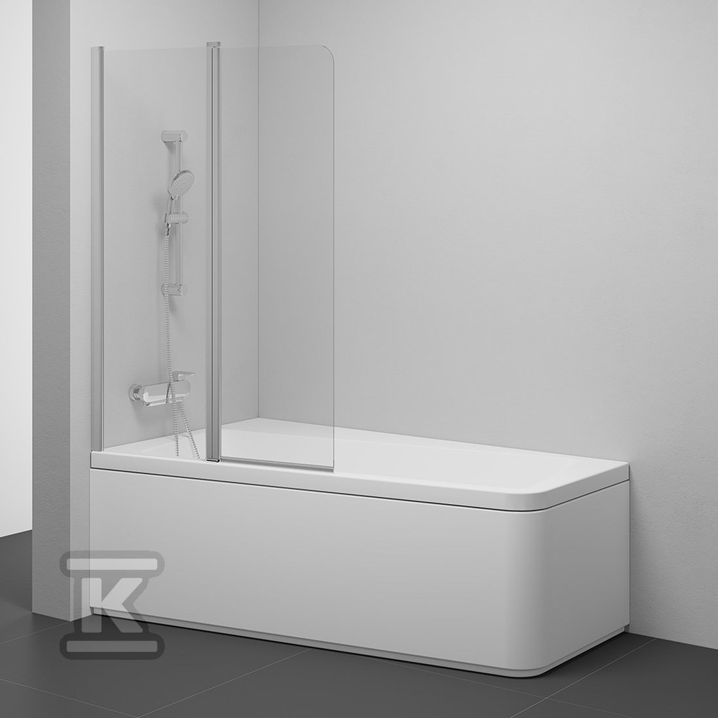 Шторка для ванни гнуте скло 10CVS2-100 - 7QLA0U03Z1