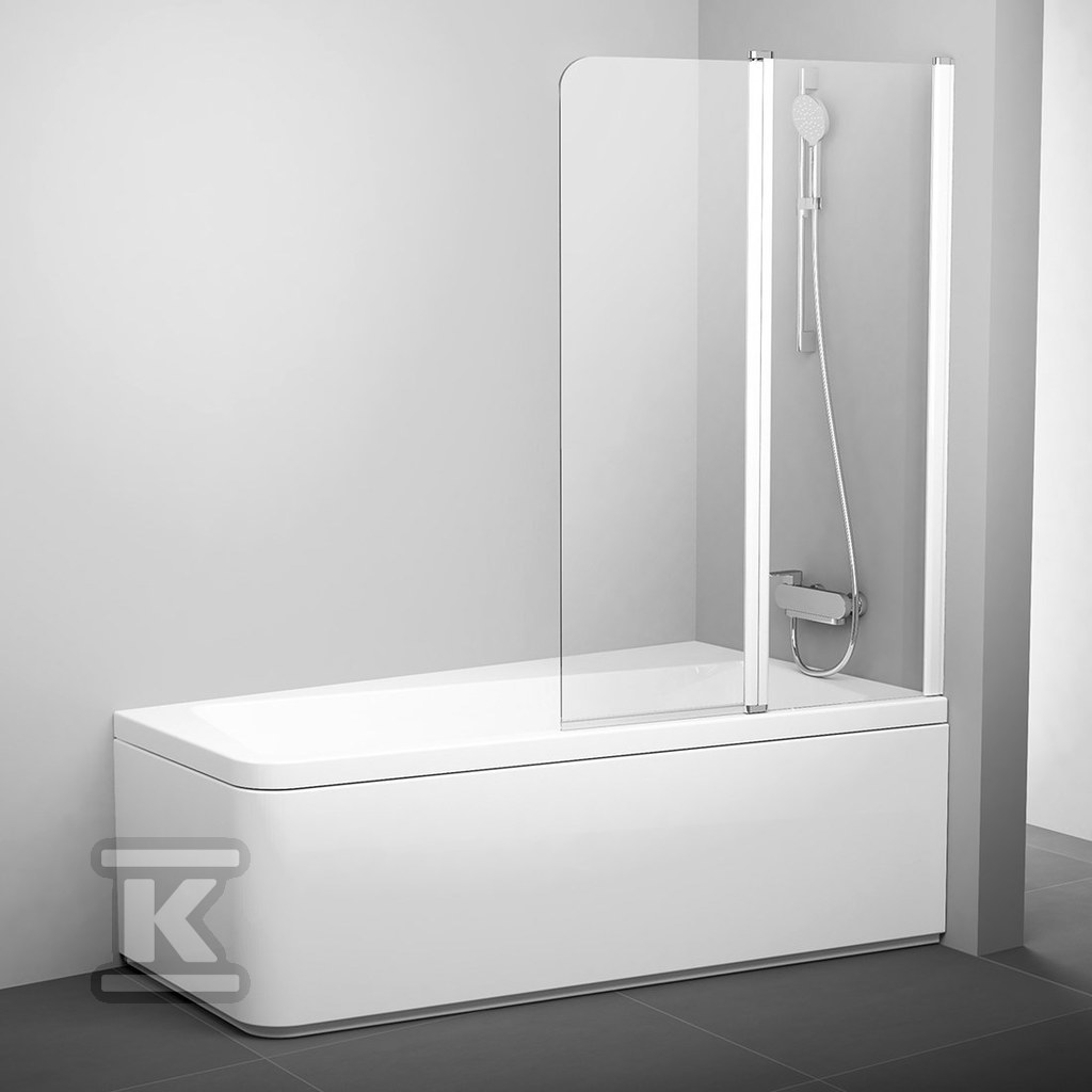 Straight bathtub screen 10CVS2-100 R - 7QRA0103Z1