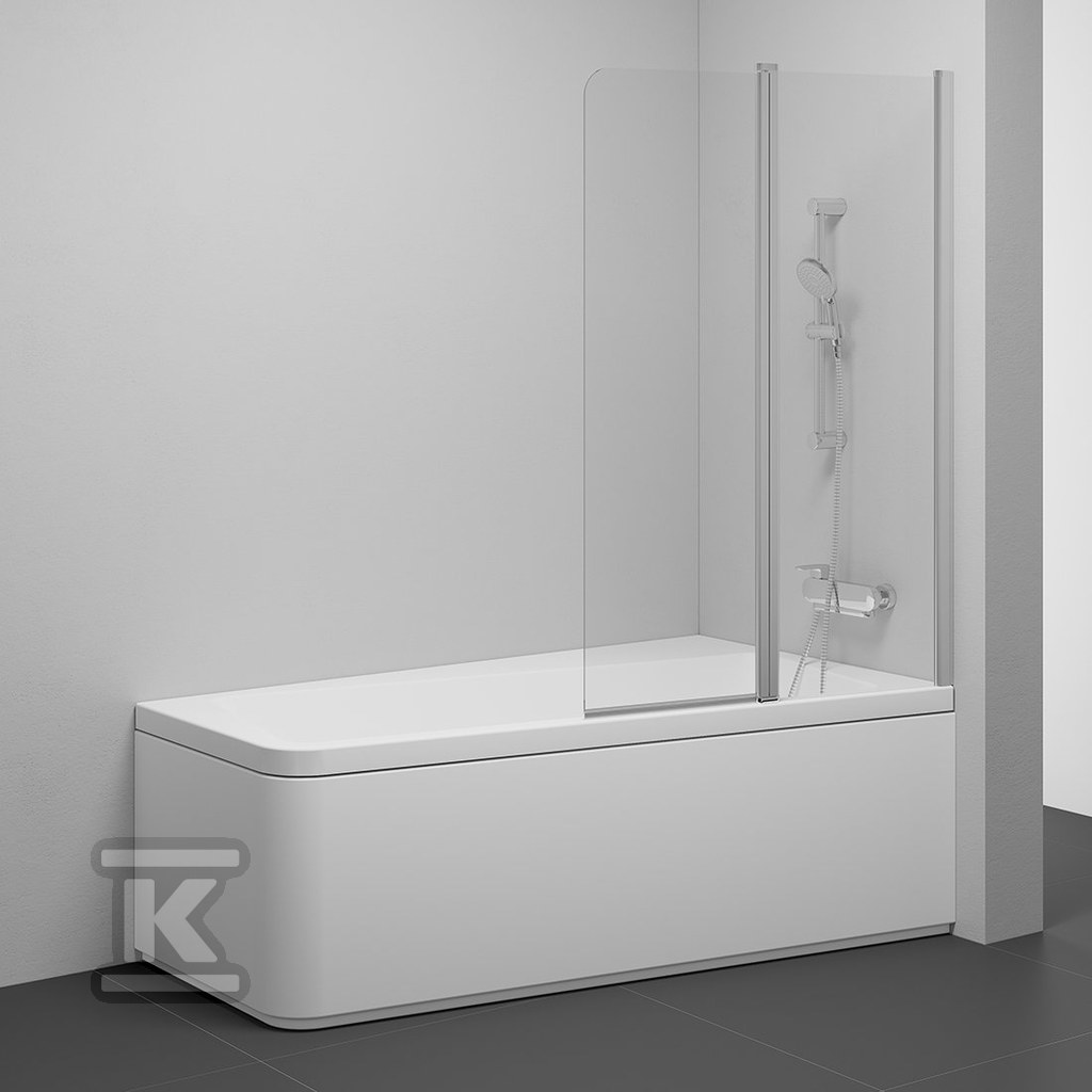 Straight bathtub screen 10CVS2-100 R - 7QRA0U03Z1