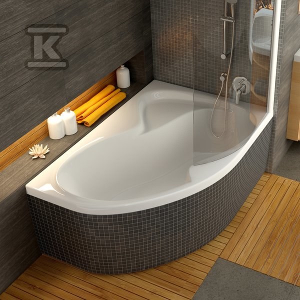 Bathtub screen curved glass CVSK1 ROSA - 7QRS0U00Y1