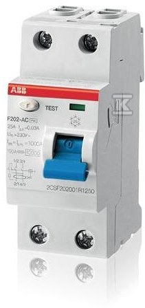 Wyłącznik różnicowo-prądowy, 2P, AC, - 2CSF202001R1250