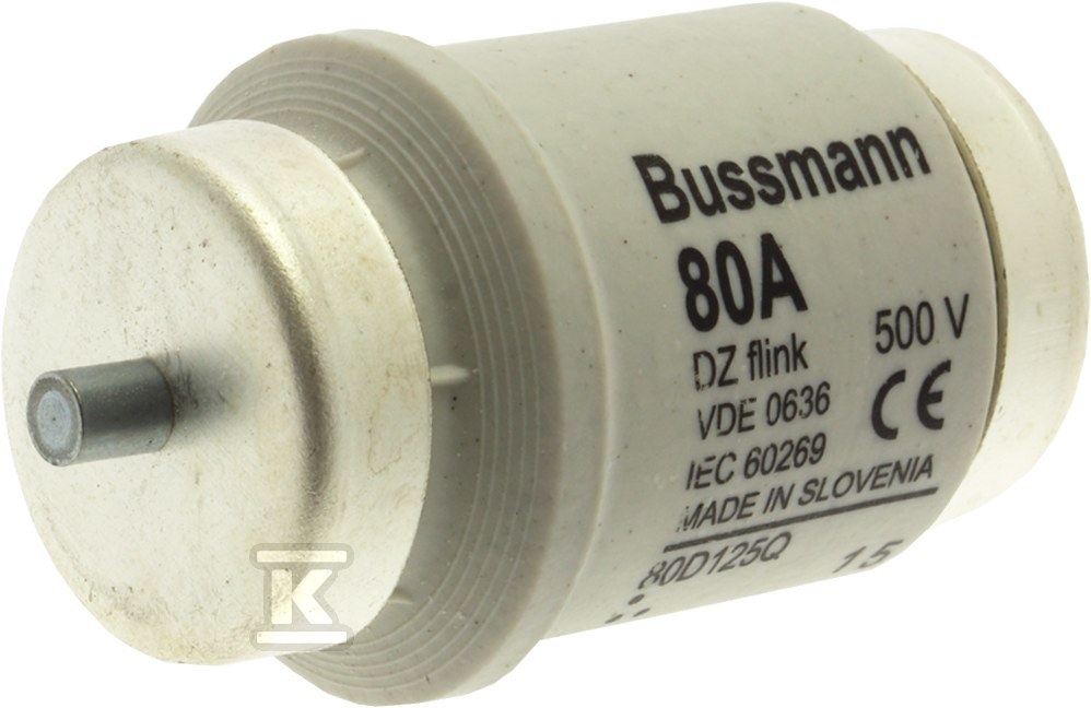 Вставка DIV 80A 500VAC E125 - 80D125Q