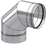 Kolano spalinowe 180, 90° SP-N