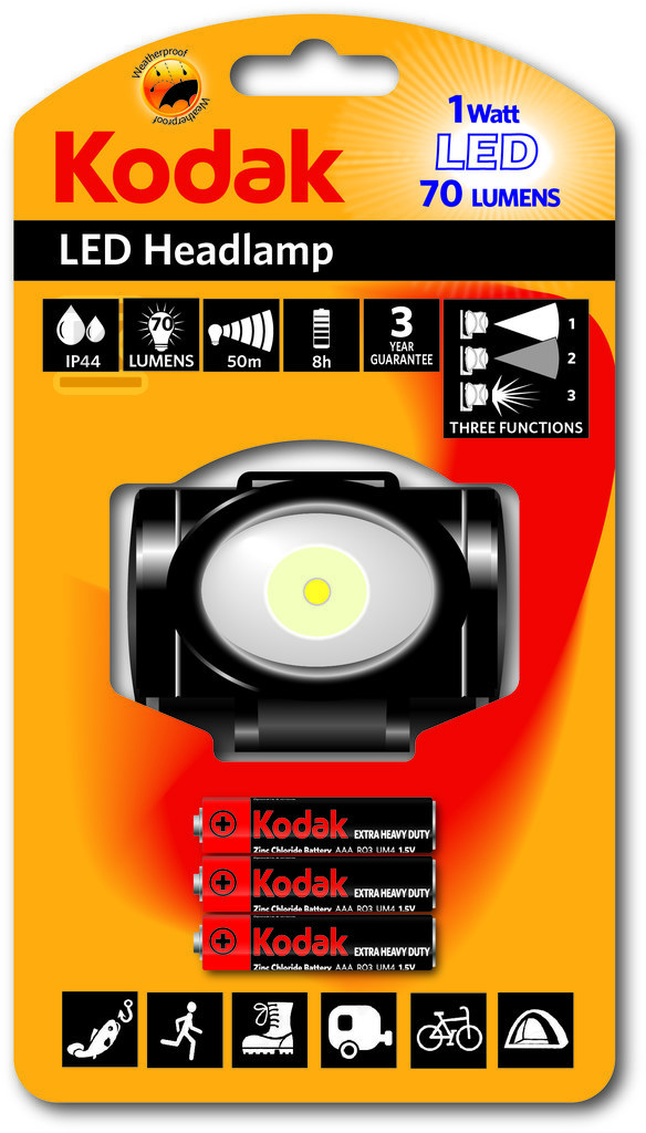 Latarka LED HL 150lm (czołowa) +3AAA - 30413863