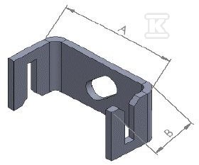 U-tip držač obruča, Bmak = 30 mm - KM32