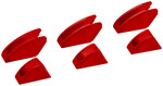 Three pairs of plastic protective caps for jaws for all 86 XX 300 models (models from 2020 onwards)