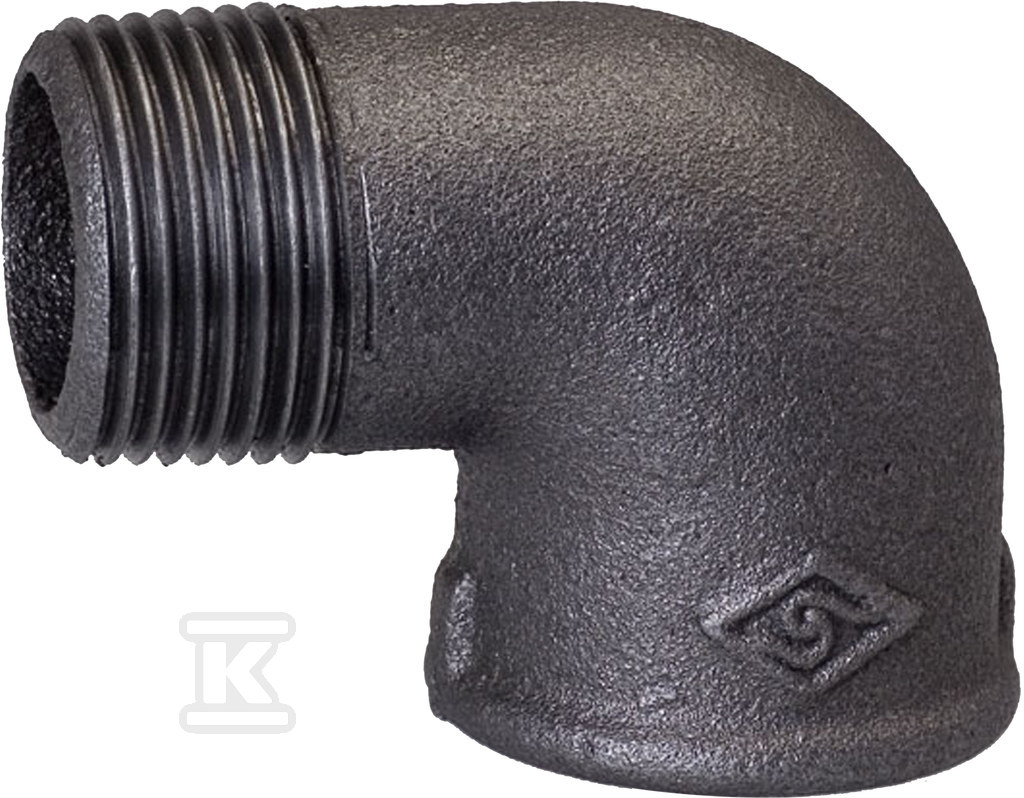 Nut-threaded elbow wz 3/4" black A4, NR - 92-5S