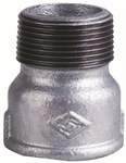 WZ M4 NR529A 1/2" galvanized equal-pass nut