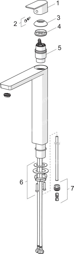 Bateria umywalkowa Oras Stela, - 4801F