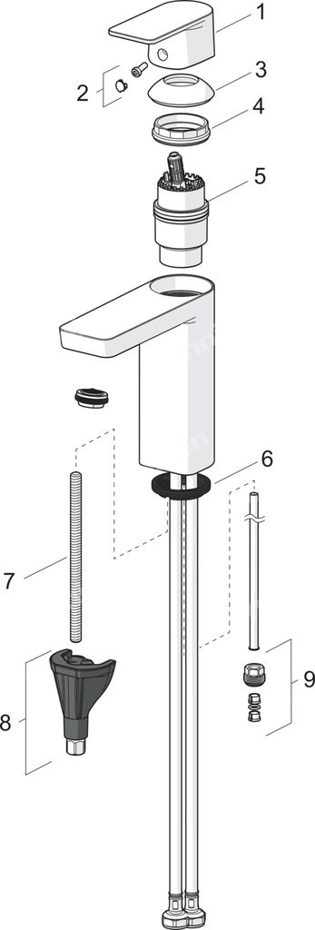 Bateria umywalkowa Oras Stela, - 4805F