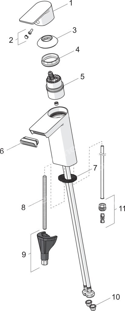 Oras Stela, washbasin faucet with - 4810F
