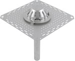 Gravity roof drain Ø50 mm with a stainless steel collar for bitumen felt