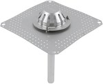 Underpressure roof drain Ø40 mm with a stainless steel collar for bitumen felt