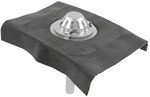 Gravity roof drain Ø50mm with a stainless steel flange and an additional H 495 mm roofing felt