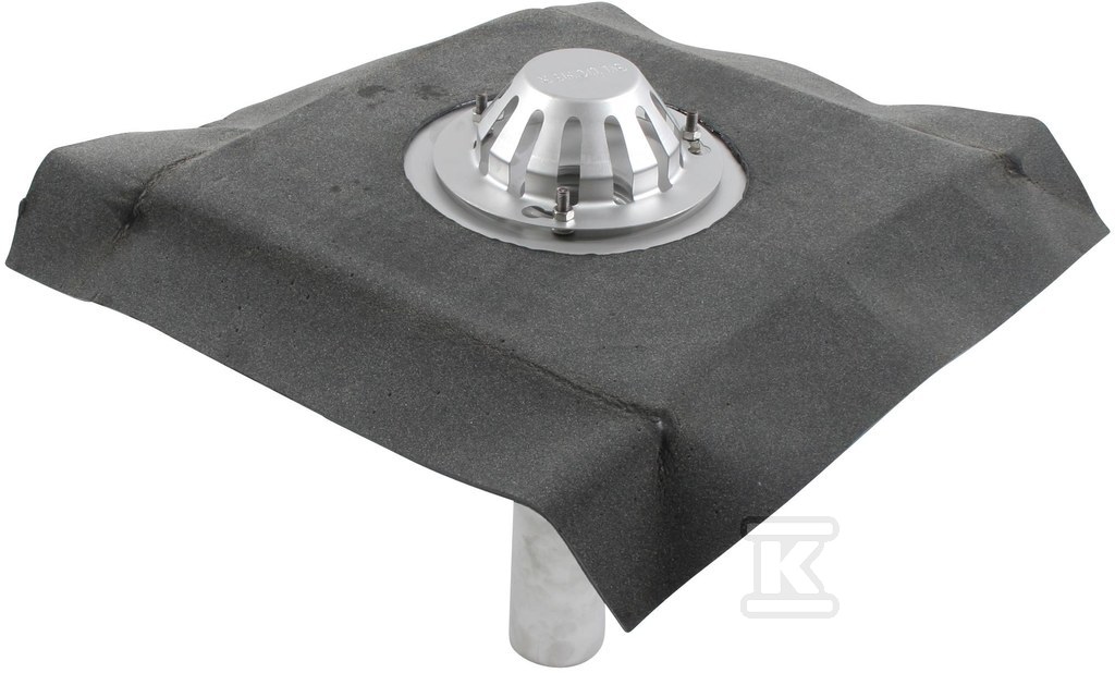 Gravity roof drain Ø75mm with stainless - 403.104.075