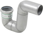 Elbow siphon 87.5 ° Tubular siphon "P" Ø 50 mm