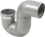 Elbow siphon 87.5 ° Tubular siphon "P" Ø 110 mm