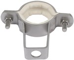 Two-piece pipe hanger Ø 40 mm, with wall mounting