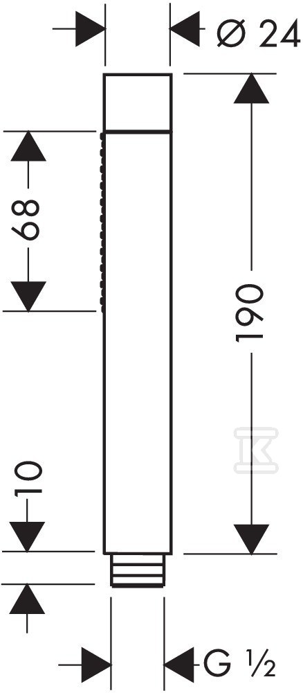 Główka prysznicowa Hansgrohe Axor - 28532000