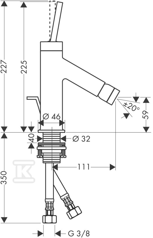 Hansgrohe AXOR Starck single lever - 10211000