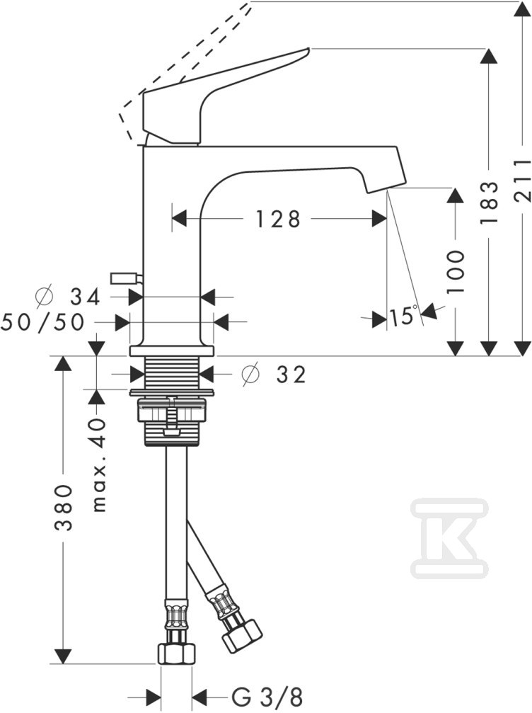 Hansgrohe AXOR Citterio M single lever - 34010000