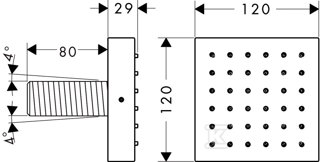 Moduł prysznicowy Hansgrohe Axor, - 28491000