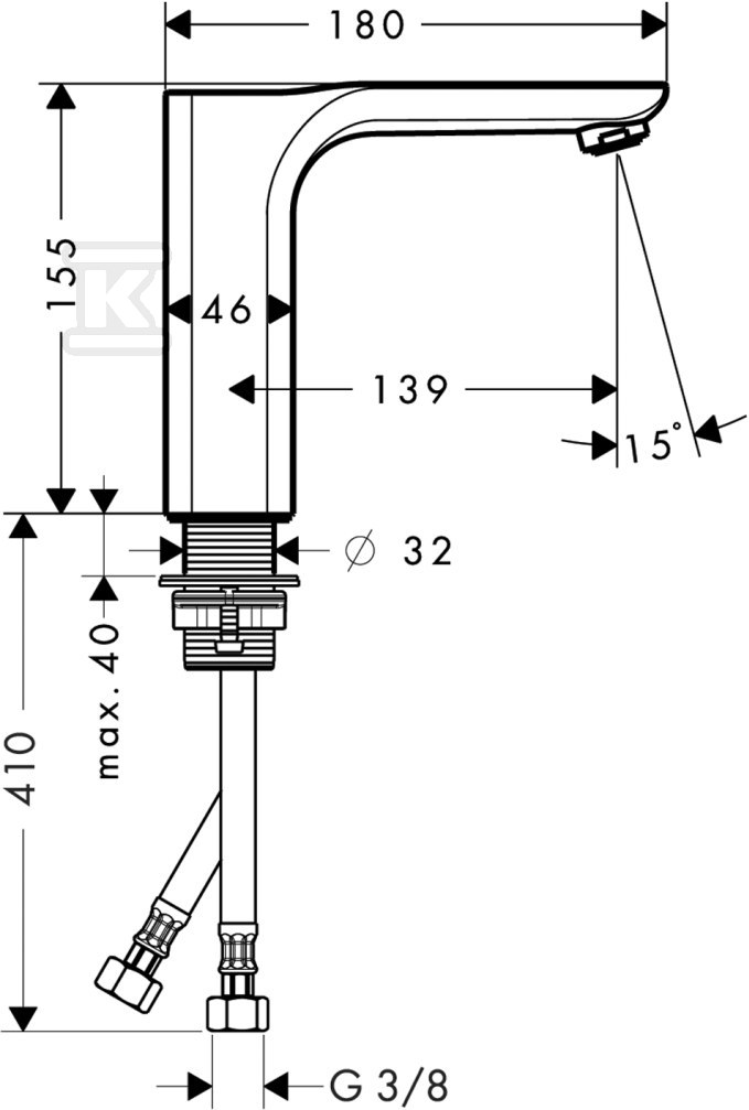 Hansgrohe AXOR Urquiola single lever - 11021000