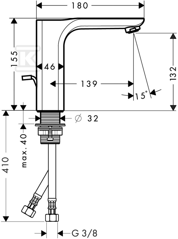 Hansgrohe AXOR Urquiola single lever - 11020000