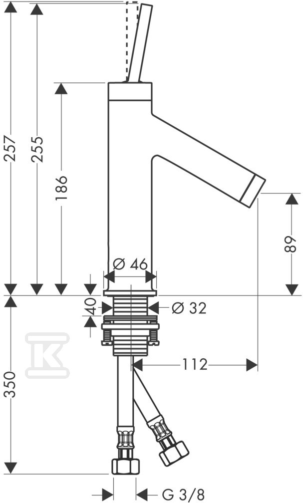 Bateria umywalkowa Hansgrohe Axor - 10117000