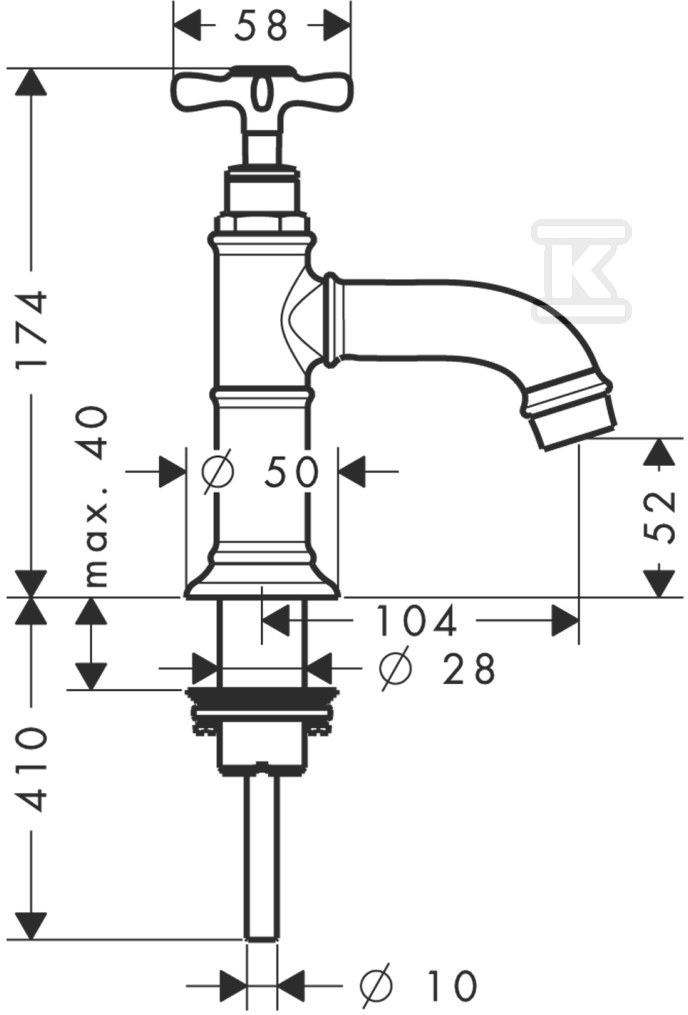 Bateria umywalkowa Hansgrohe Axor - 16530000