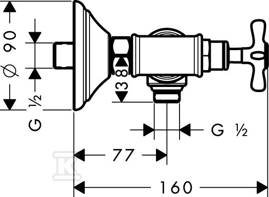 Bateria prysznicowa Hansgrohe Axor - 16560820