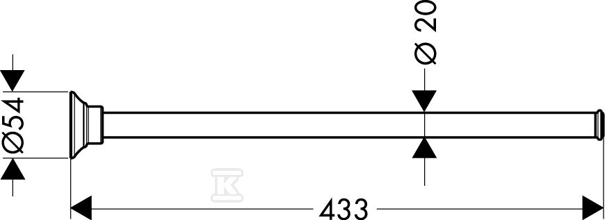 Wieszak na ręcznik Hansgrohe AXOR - 42020820