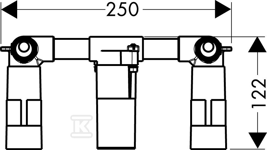 Zestaw podtynkowy Hansgrohe AXOR - 18113180