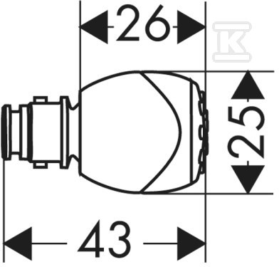 Nakładka strumieniowa Hansgrohe, - 28406000