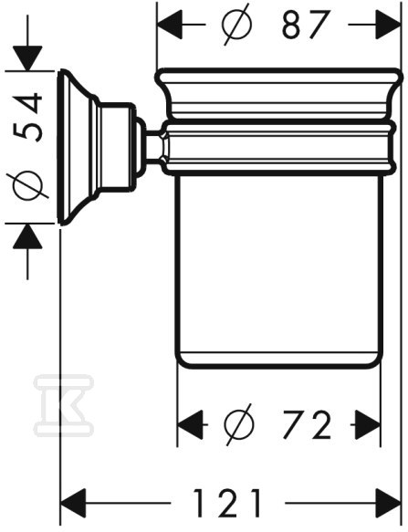 Kubek do mycia zębów HANSgrohe Axor - 42134820