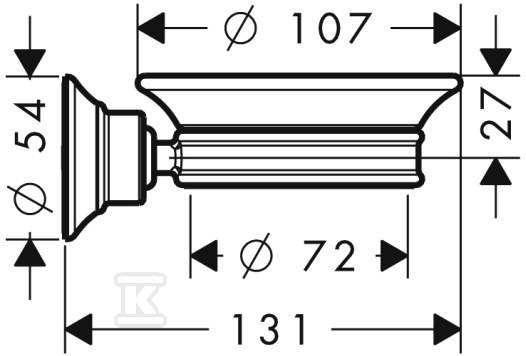 Mydelniczka Hansgrohe Axor Montreux z - 42033000