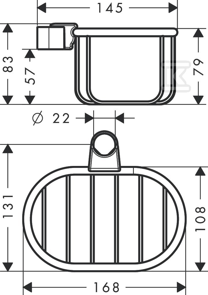 Koszyczek na mydło Hansgrohe Axor - 42066820