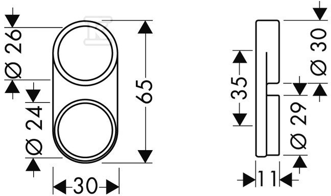 Направляюча шланга Hansgrohe DN22/DN25 - 28072000