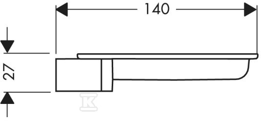 Мильниця Hansgrohe Cassetta'S - Chrome - 28684000