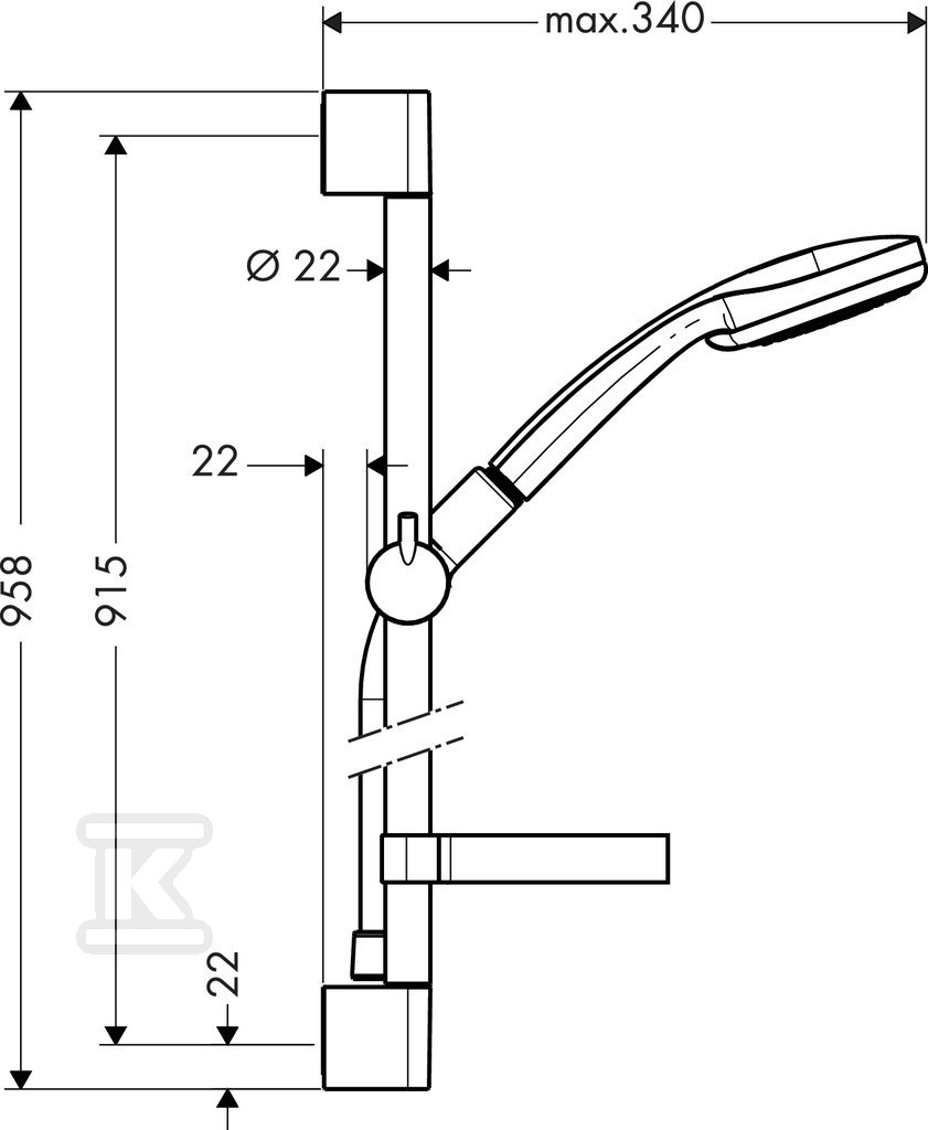 Hansgrohe Croma 100 Multi/ Unica'C - 27774000